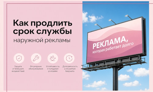 Как продлить срок службы наружной рекламы в  Елабуге