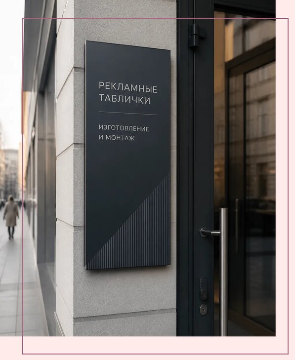 Рекламные таблички в Елабуге по цене от 4558 р. | Аванза-Лбг