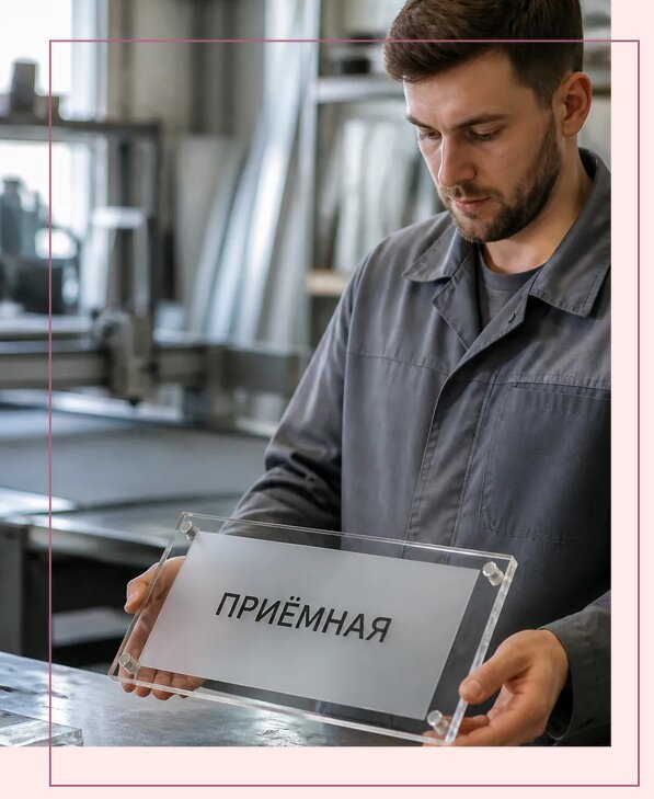 Таблички из оргстекла на заказ в Елабуге от 3950 р. | Аванза-Лбг